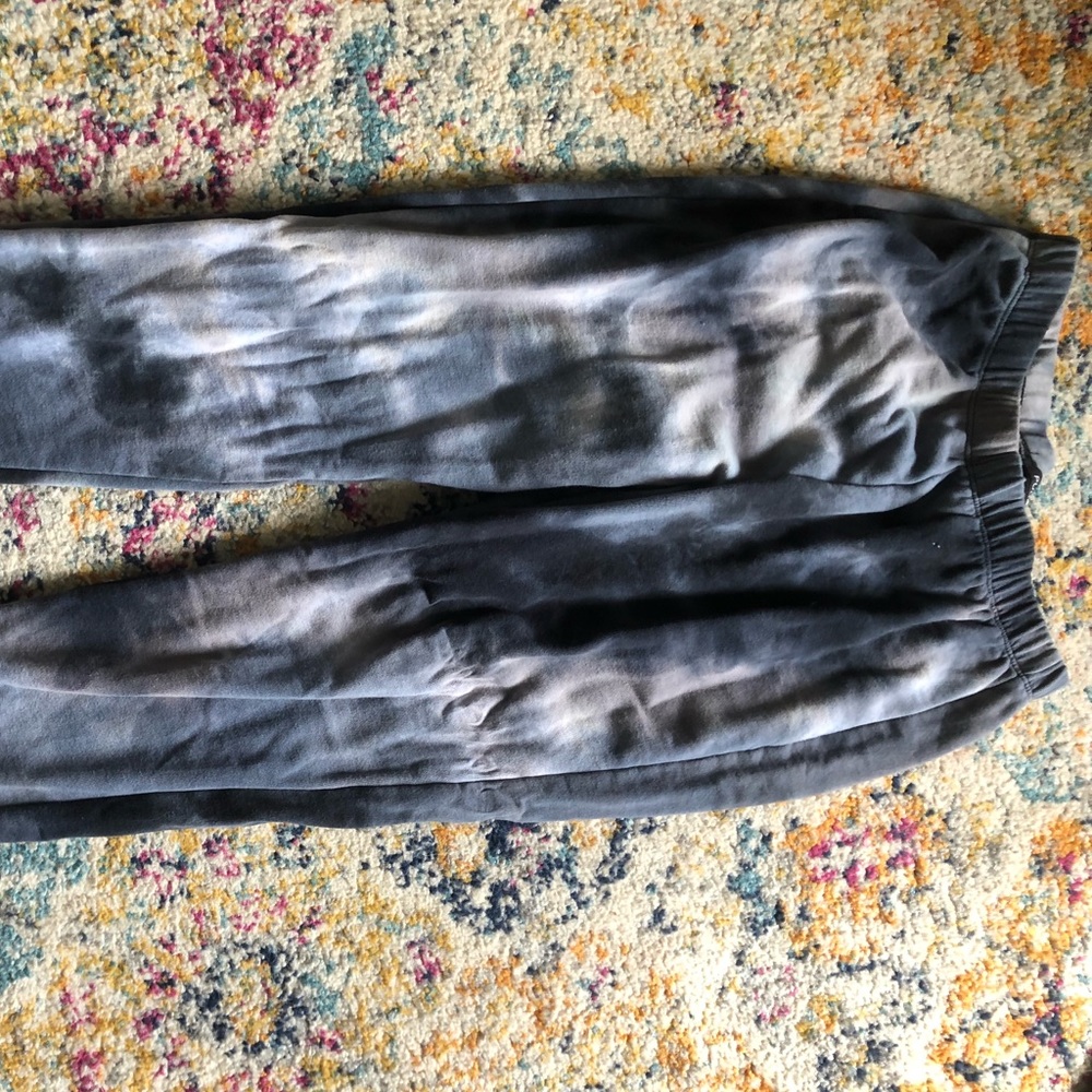 Blue tie dye joggers